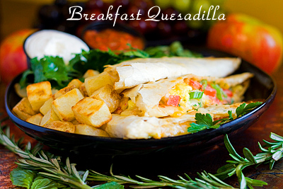 Breakfast Quesadilla on the Green Bay Menu